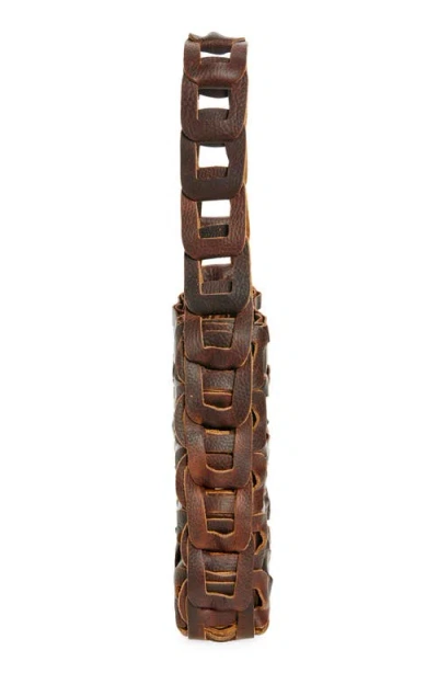 Sc103 Links Leather Shoulder Bag In Tannin