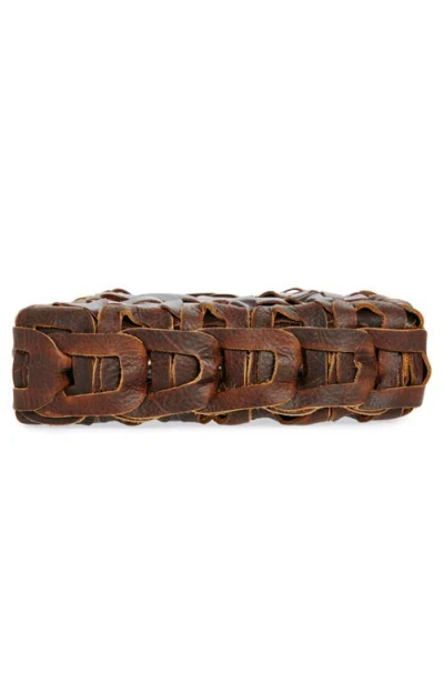 Sc103 Links Leather Shoulder Bag In Tannin