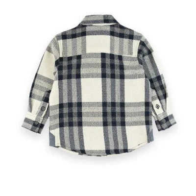 Sovereign Code Redwood Button Down Shirt In Cream/dylan Plaid
