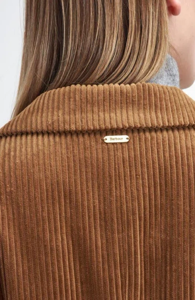 Barbour Samara Cotton Corduroy Jacket In Sienna