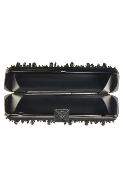 Valentino Garavani Carry Secrets Crystal Embellished Minaudière In 7nm Jet/nero/jet