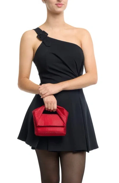 Olga Berg Alinta Hotfix Top Handle Bag In Red