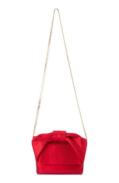 Olga Berg Alinta Hotfix Top Handle Bag In Red