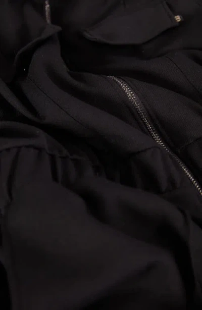 Cache Coeur Pablo Long Sleeve Maternity/nursing Jumpsuit In Black