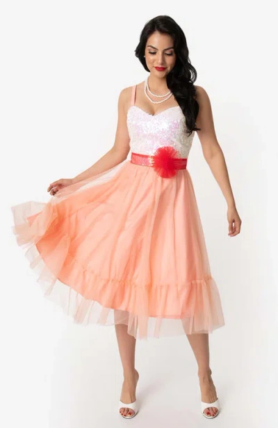 UNIQUE VINTAGE UNIQUE VINTAGE CHIFFON SWING DRESS 