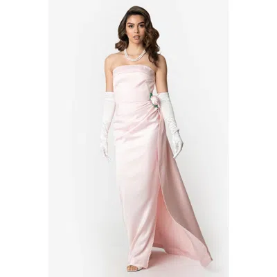 Unique Vintage Enchanted Evening Gown In Light Pink