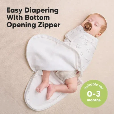 Keababies 3-pack Soothe Zippy Swaddle Wrap In Abc Land Cloud