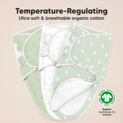 Keababies 3-pack Soothe Zippy Swaddle Wrap In Bunnies