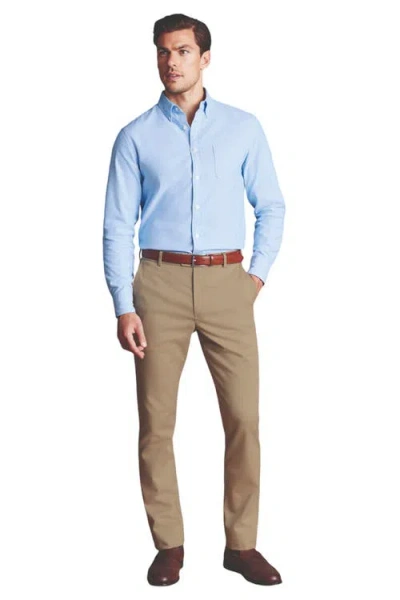 Charles Tyrwhitt Slim Fit Ultimate Non-iron Chino In Taupe
