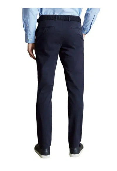 Shop Charles Tyrwhitt Slim Fit Ultimate Non-iron Chino In French Navy