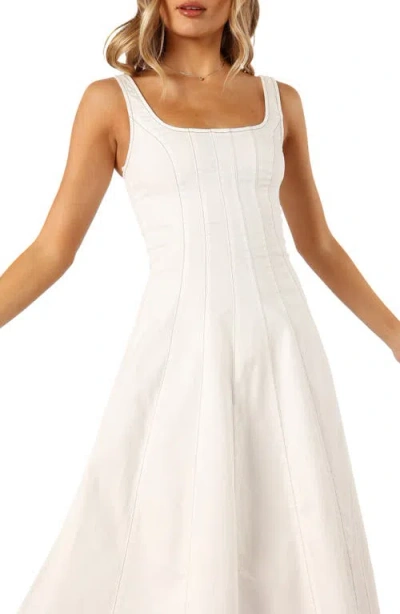 Petal And Pup Petal & Pup Una Fit & Flare Midi Dress In White