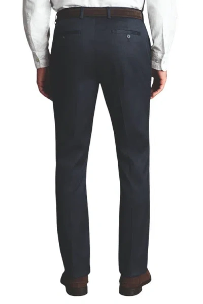 Charles Tyrwhitt Slim Fit Smart Texture Trousers In Denim Blue