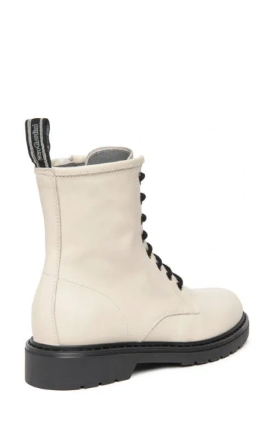 Nerogiardini Clean Leather Combat Booties In White