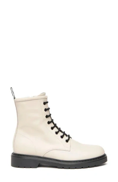 Nerogiardini Clean Leather Combat Booties In White