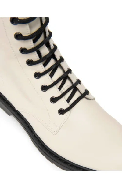 Nerogiardini Clean Leather Combat Booties In White