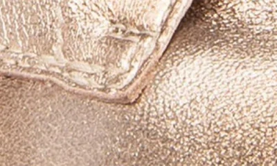 Nerogiardini Clean Metallic Leather Combat Booties In Gold