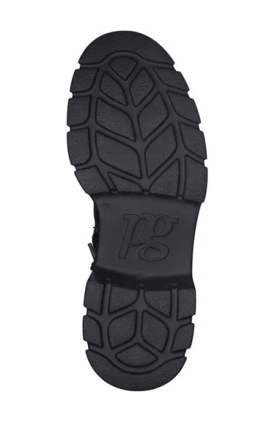 Paul Green Wicked Boot In Black Crinkled Patent