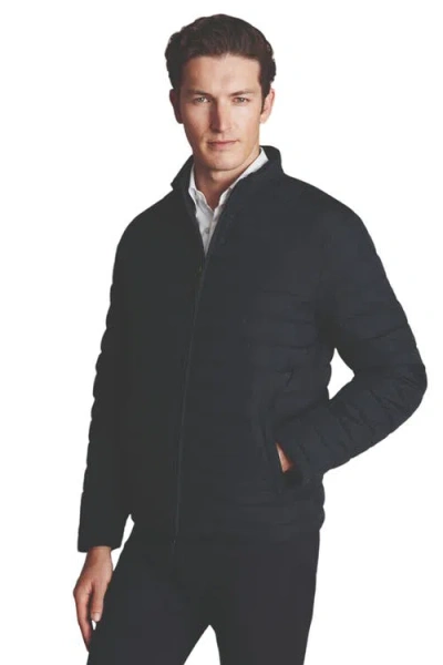 Charles Tyrwhitt Lightweight Quilted Jacket In Navy