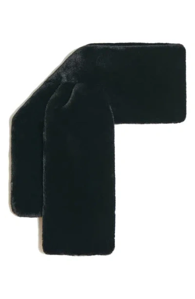 Apparis Kai Faux Fur Scarf In Noir