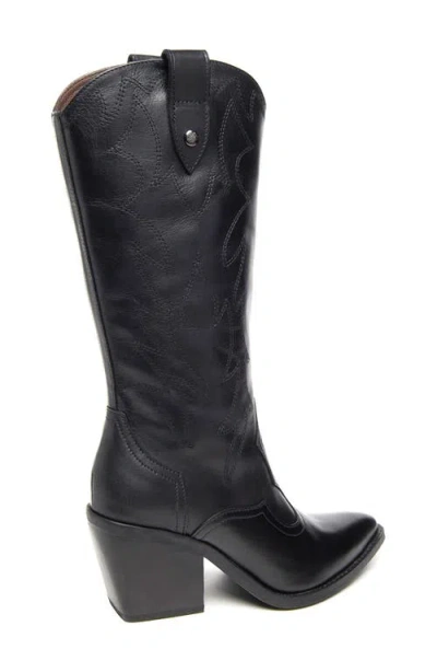 Nerogiardini Texan Pointed Toe Western Boot In Black