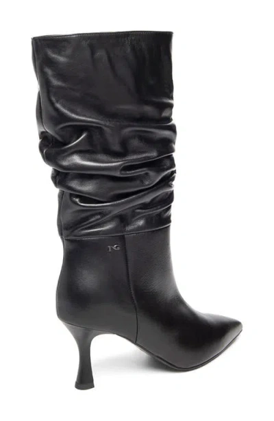 Nerogiardini Slouchy Pointed Toe Boot In Black