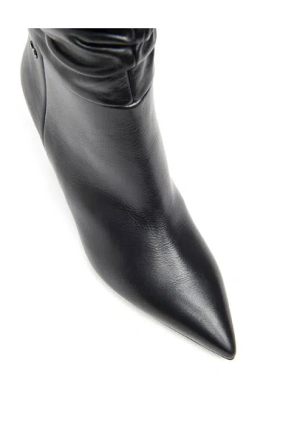 Nerogiardini Slouchy Pointed Toe Boot In Black