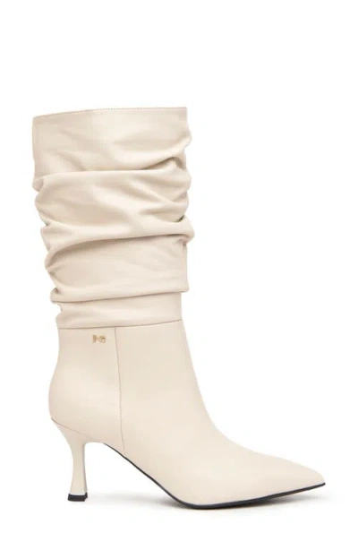 Nerogiardini Slouchy Pointed Toe Boot In White