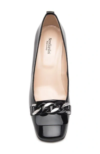 Nerogiardini Chain Link Pump In Black