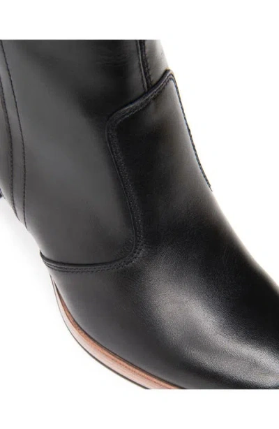 Nerogiardini Leather Buckle Block-heel Booties In Black