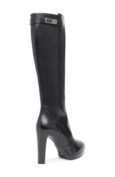 Nerogiardini Platform Knee High Boot In Black