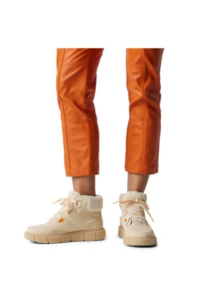 Sorel Explorer Iii Joan Nw Waterproof Boot In Honey White/sea Salt