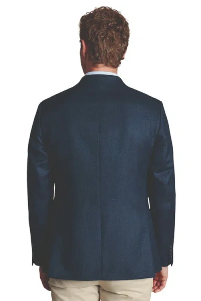 Charles Tyrwhitt Twill Wool Texture Slim Fit Jacket In Blue