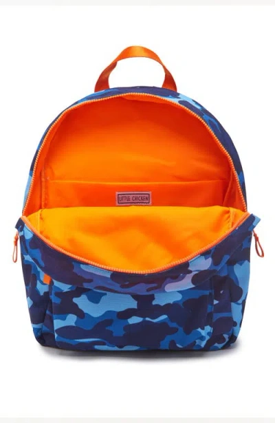 Little Chicken Kids' Camo Backpack In Blue Multi