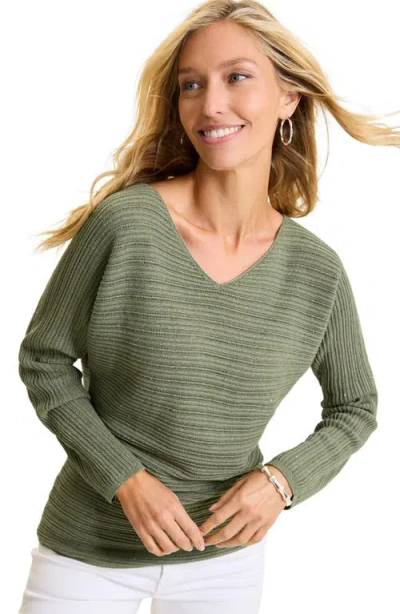 Shop Tommy Bahama Jewel Bay Mini Sequin Sweater In Palm Moss