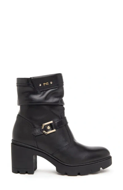 Nerogiardini Platform Moto Bootie In Black