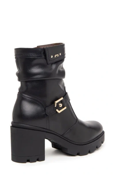Nerogiardini Platform Moto Bootie In Black