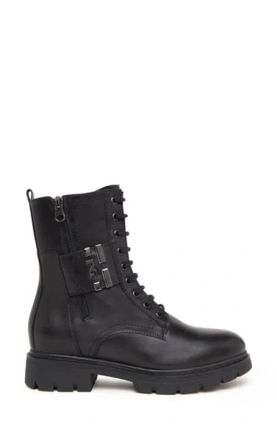 Nerogiardini Logo Strap Bootie In Black
