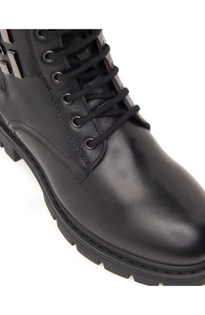 Nerogiardini Logo Strap Bootie In Black