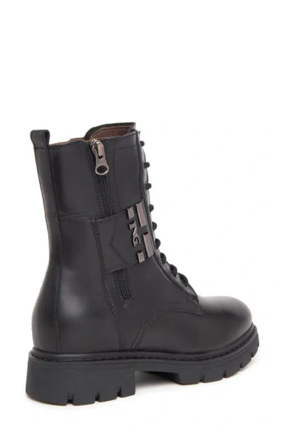 Nerogiardini Logo Strap Bootie In Black