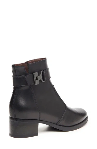 Nerogiardini Leather Buckle Ankle Booties In Black