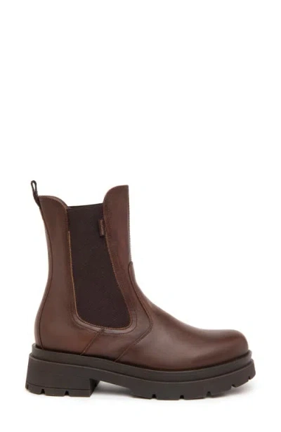 Nerogiardini Leather Chelsea Ankle Booties In Brown