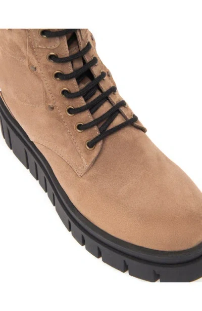 Nerogiardini Chain Suede Flatform Desert Boots In Brown