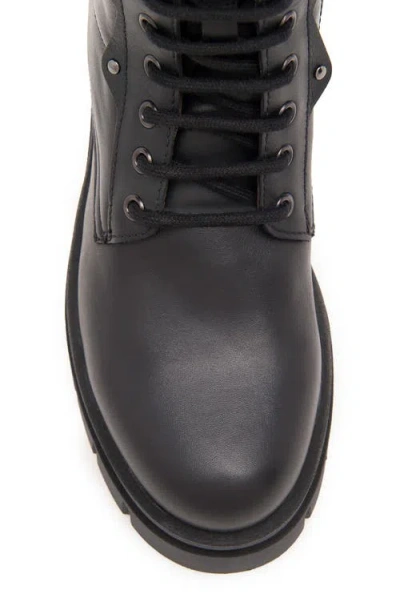 Nerogiardini Chain Leather Flatform Desert Boots In Black