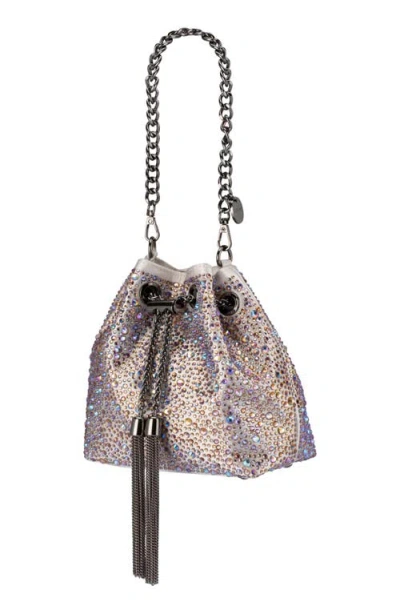 Olga Berg Mika Crystal Pouch In Pastel