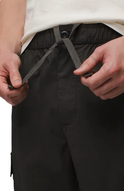 Prana Palisades Organic Cotton Blend Cargo Pants In Dark Iron