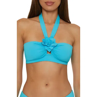 Becca Garden Eden Multifit Bikini Top In Pool