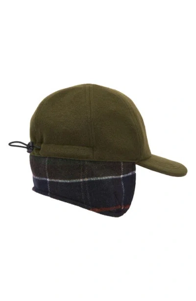 Barbour Lewis Trapper Hat In Olive Green