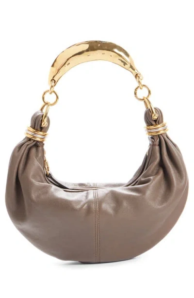 Chloé Bracelet Banana Hobo Bag In Flannel Grey 036
