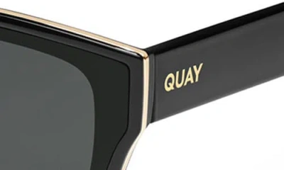 Quay Sweet Talker 65mm Square Sunglasses In Black/smoke
