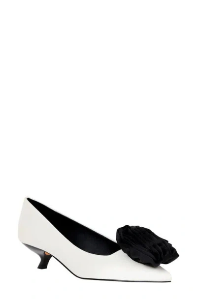 Katy Perry Women's Micro Heel Flower Pumps In Optic White
